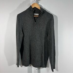 Extra soft Sonoma Goods for Life Charcoal Quarter-Zip Sweater – Men’s Medium